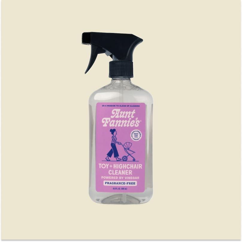 Aunt Fannie's Toy + Highchair Cleaner — Fragrance Free — Single Bottle packaging