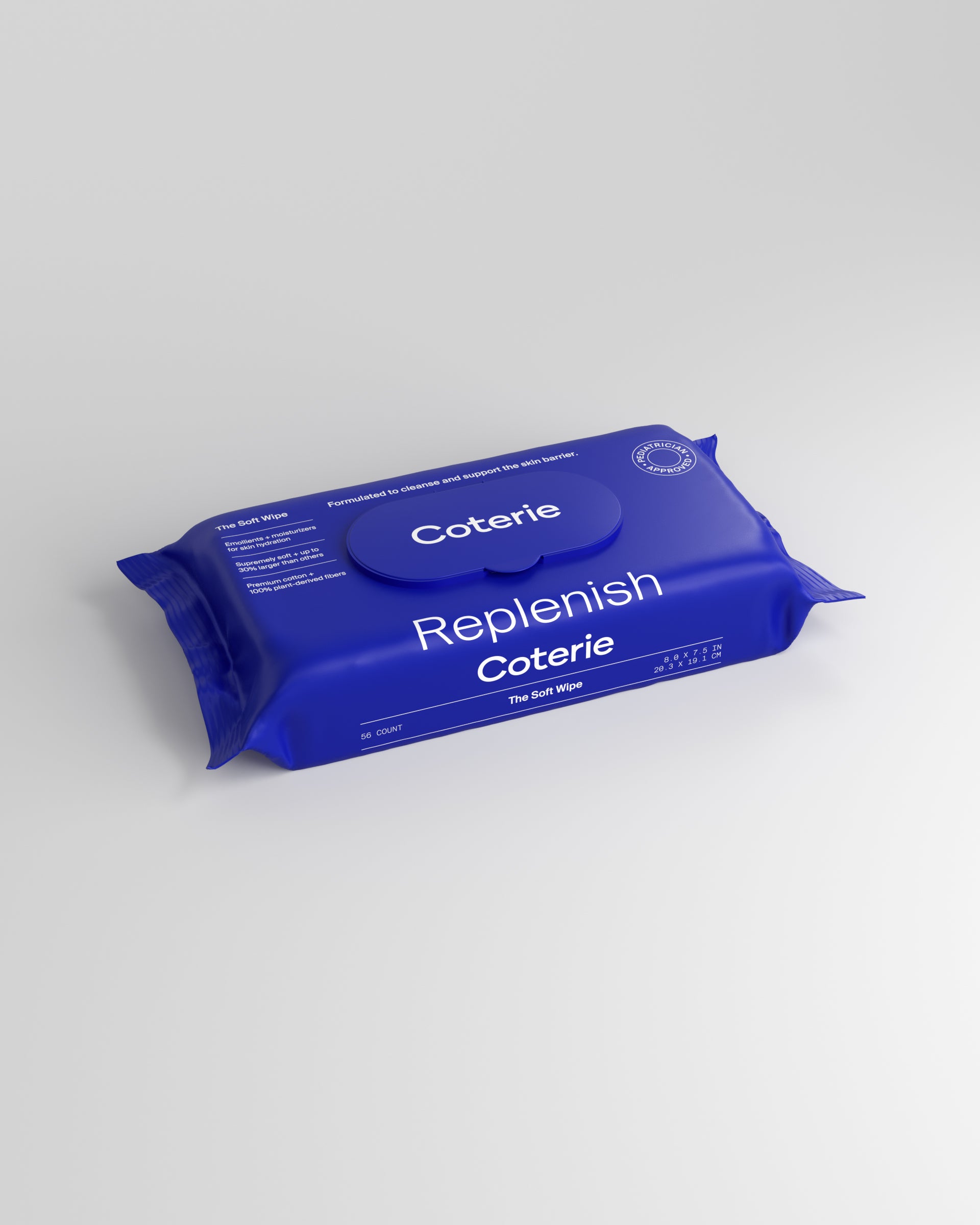 Coterie The Soft Wipe product packaging