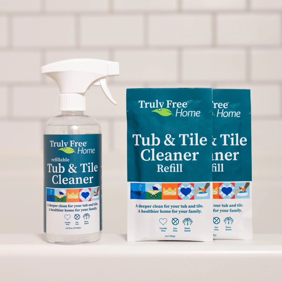 Truly Free Home Tub & Tile Cleaner product packaging