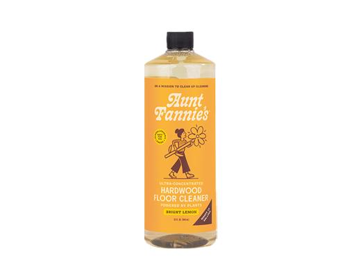 Aunt Fannie's Hardwood Floor Cleaner — Bright Lemon — 32 oz jug packaging