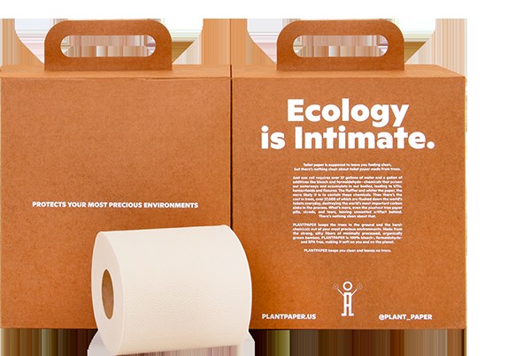 PlantPaper Bamboo Toilet Paper product packaging