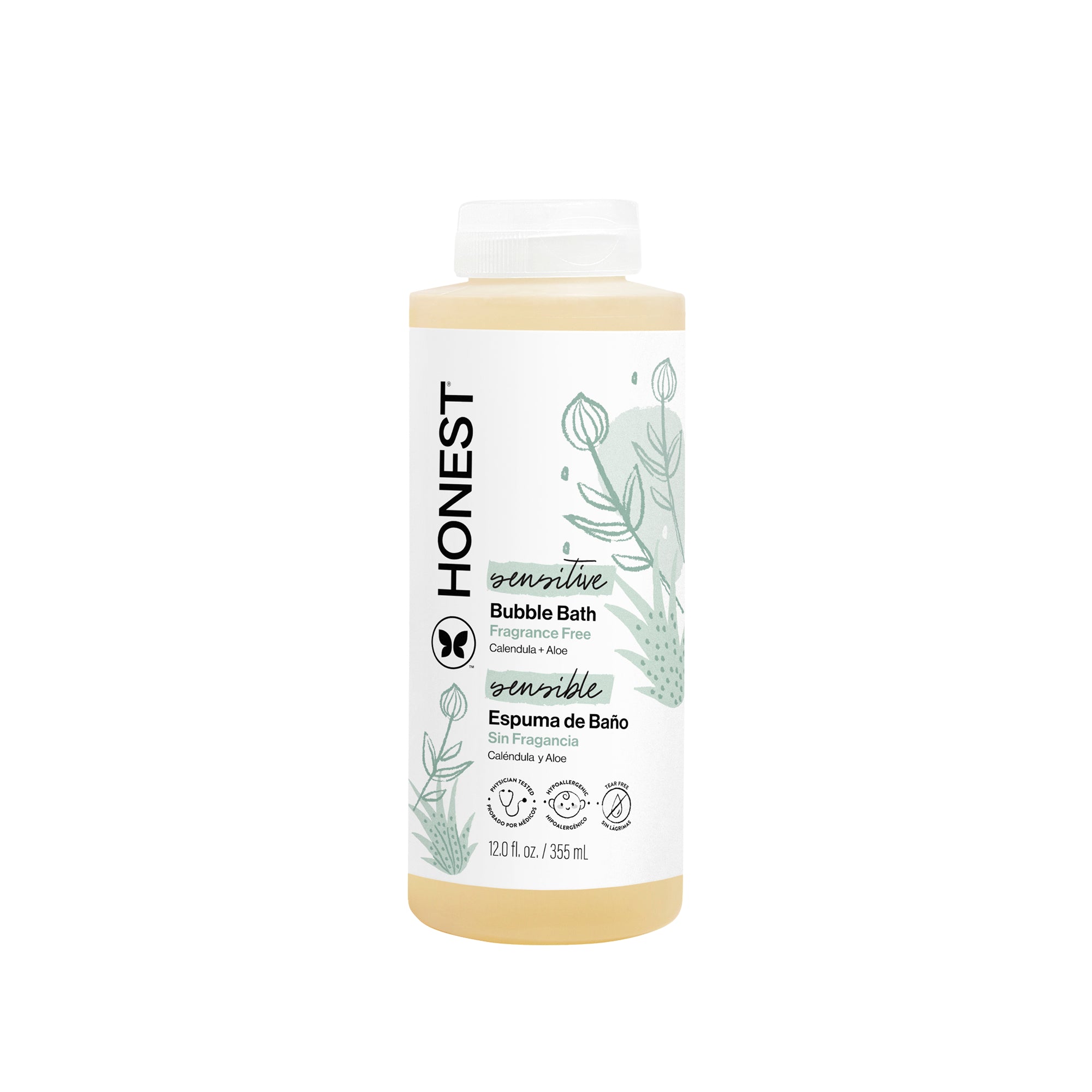 The Honest Company Bubble Bath — Fragrance Free product packaging