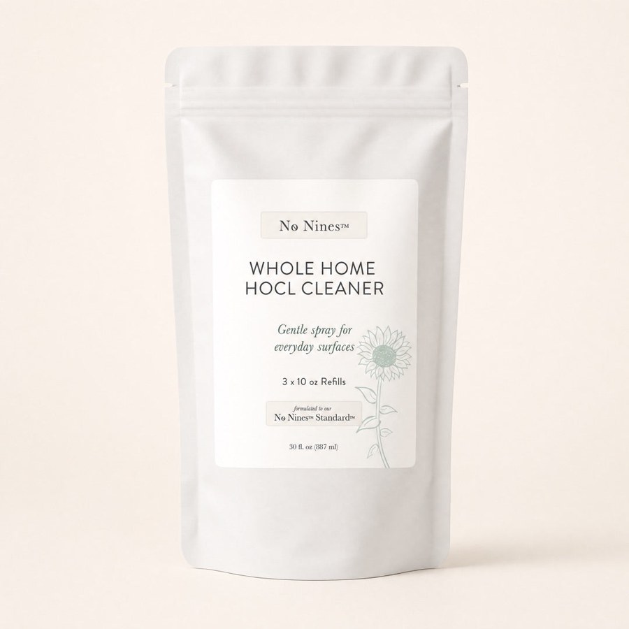 No Nines Whole Home HOCl Cleaner 3x Refill Pouch product packaging