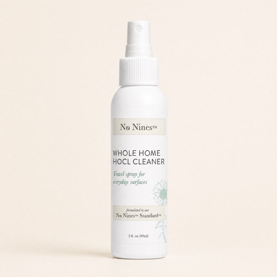 No Nines Travel Whole Home HOCl Cleaner 3oz product packaging