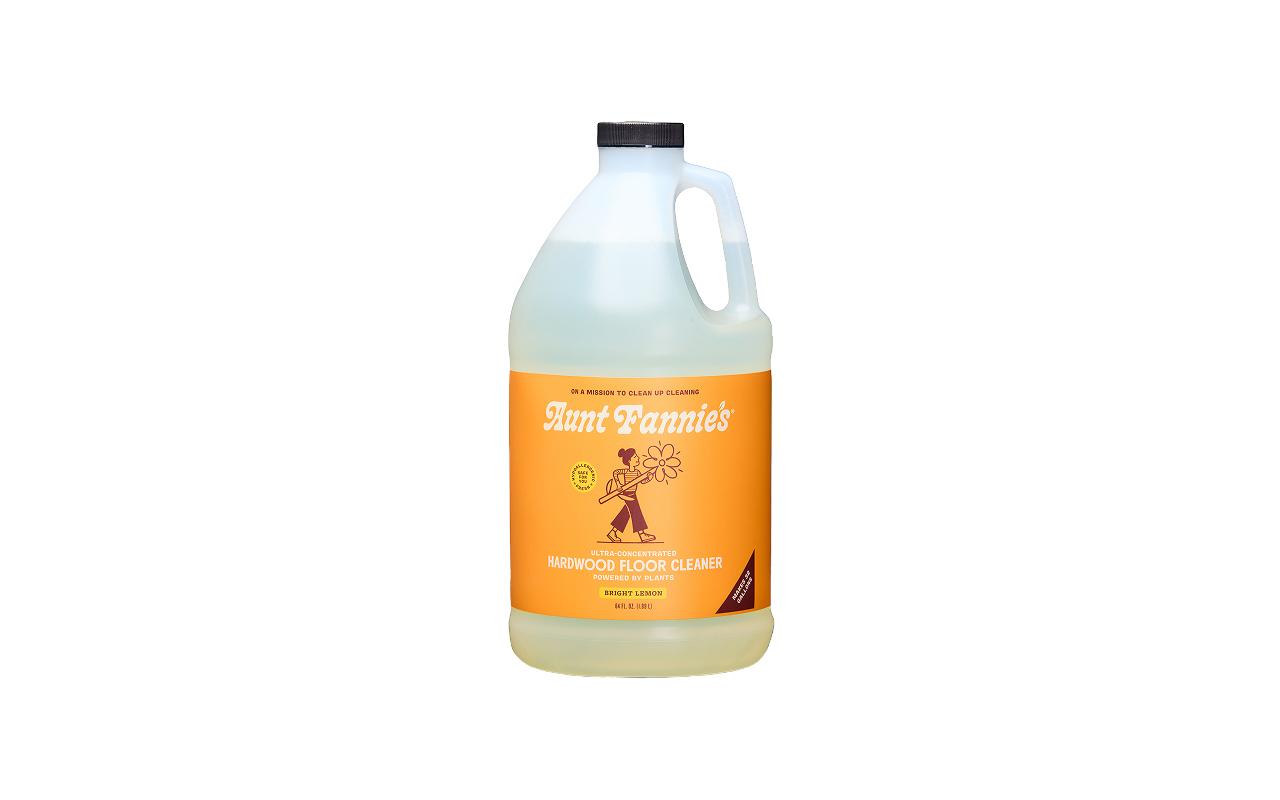 Aunt Fannie's Hardwood Floor Cleaner, Value Size — Bright Lemon — 64 oz jug packaging