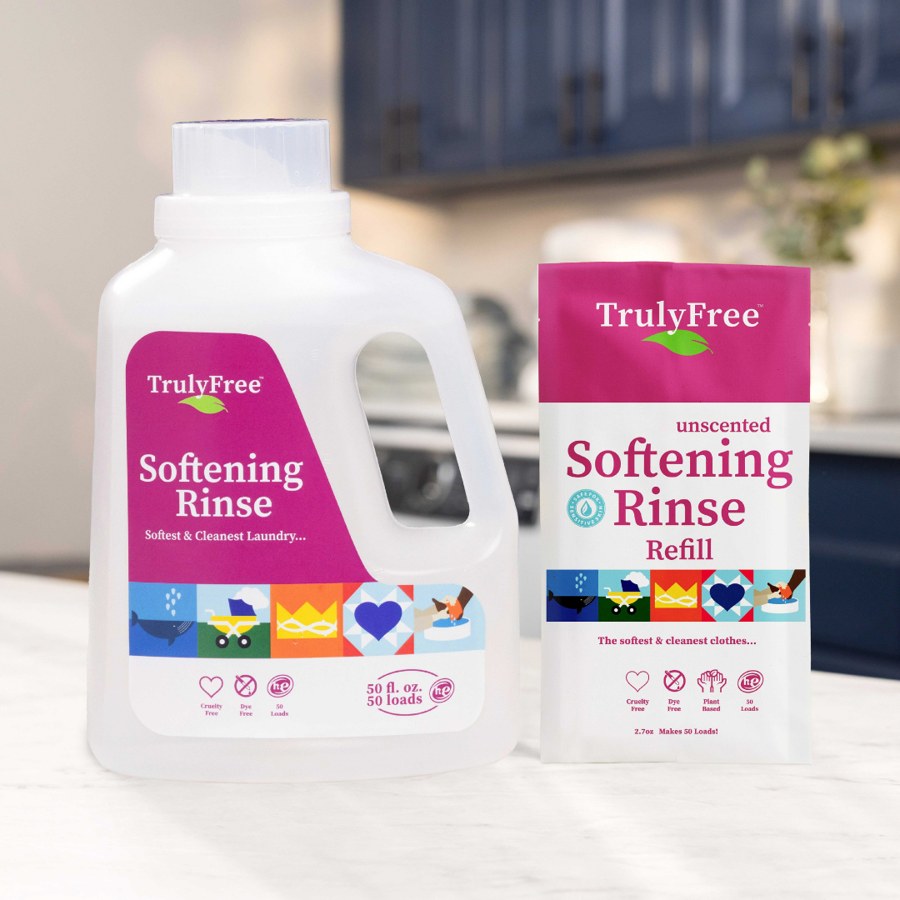 Truly Free Home Softening Rinse - Unscented product packaging