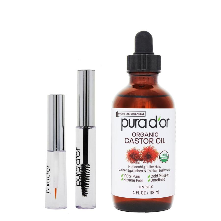 PURA D'OR Castor Oil — 4 oz (bonus applicators not screened)